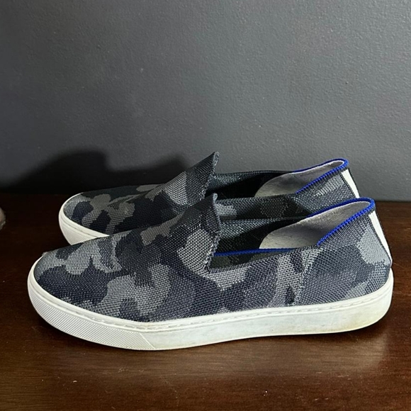 Rothy's Shoes - Rothy's The Original Slip On Sneaker Camouflage Grey Shoes